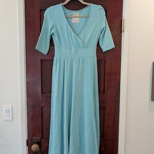 Small Cielo Bohemian Folk Enchantress Gown in Jersey Hemp Cotton Blend